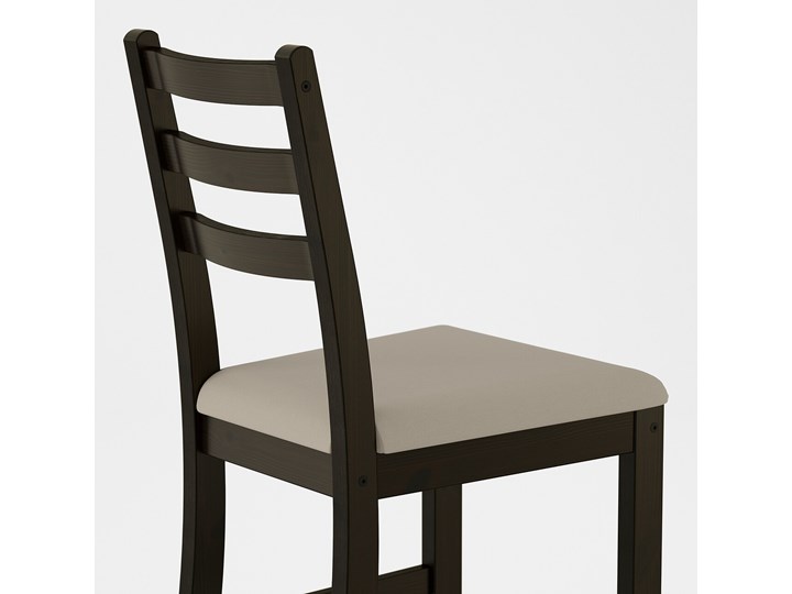 IKEA LERHAMN Stół i 2 krzesła, czarnybrąz/Vittaryd beżowy, 74x74 cm Pomieszczenie Jadalnia Kategoria Stoły z krzesłami
