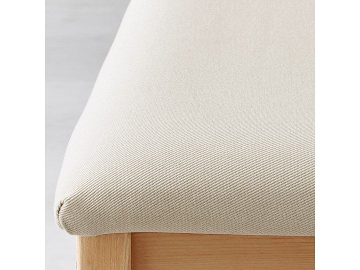 IKEA LERHAMN Stół i 4 krzesła, bejca jasna patyna biała bejca/Vittaryd beżowy, 118x74 cm Kolor Biały