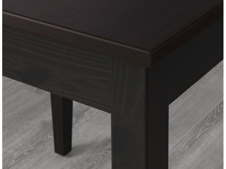 IKEA LERHAMN Stół i 4 krzesła, czarnybrąz/Vittaryd beżowy, 118x74 cm Kategoria Stoły z krzesłami Pomieszczenie Jadalnia