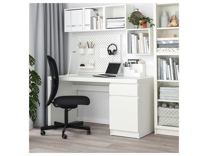 MALM Biurko Głębokość 65 cm Szerokość 140 cm Biurko tradycyjne Styl Nowoczesny
