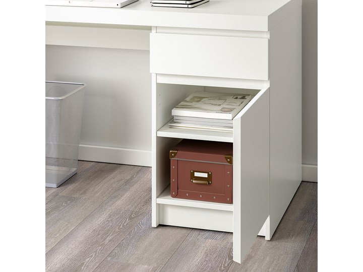 MALM Biurko Szerokość 140 cm Głębokość 65 cm Biurko tradycyjne Kolor Biały