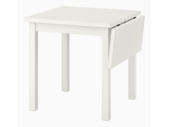 IKEA NORDVIKEN Stół z opuszcz blatem, Biały, 74/104x74 cm Długość 104 cm Sosna Wysokość 75 cm Drewno Liczba miejsc Do 4 osób