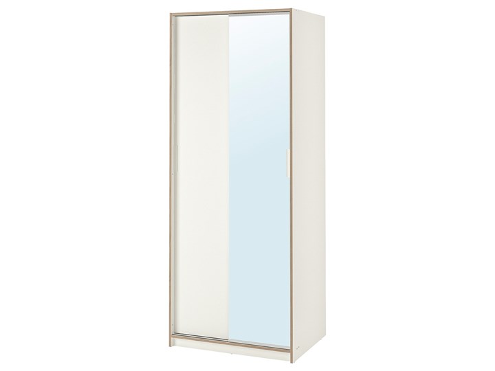 TRYSIL Szafa Wysokość 202 cm Głębokość 61 cm Szerokość 79 cm Lustro