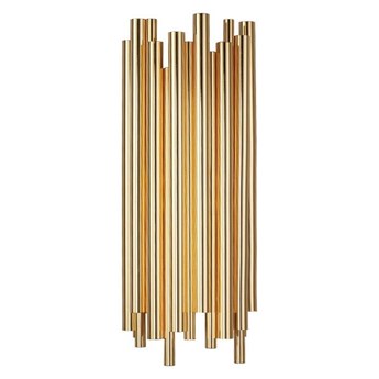 Lampa ścienna TUBO złota 50 cm