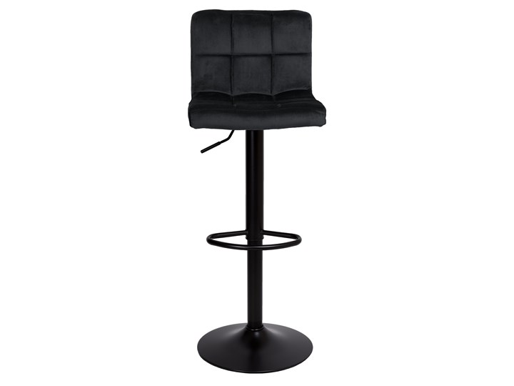 Krzesło obrotowe Arako Black czarne Velvet Głębokość 38 cm Wysokość 87 cm Welur Wysokość 107 cm Metal Wysokość siedziska 83 cm