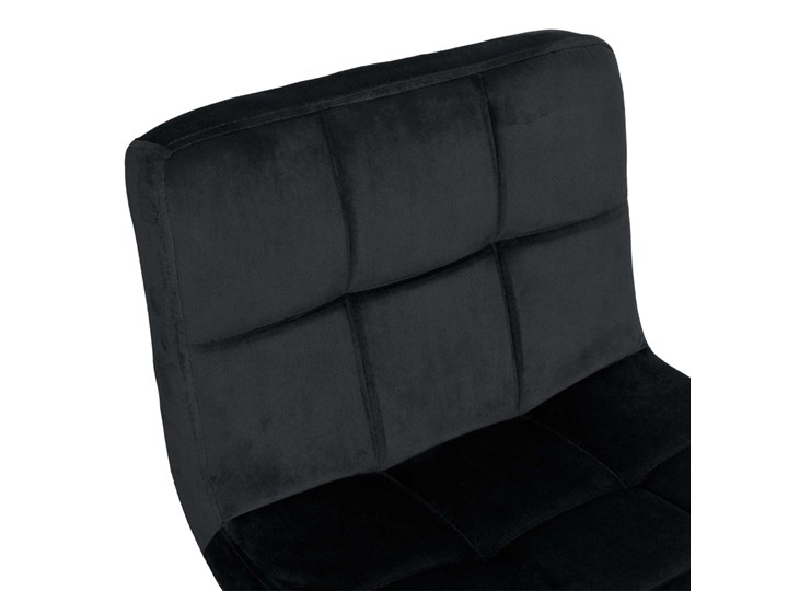 Krzesło obrotowe Arako Black czarne Velvet Metal Wysokość 87 cm Wysokość 107 cm Welur Kolor Czarny Głębokość 38 cm Rodzaj(n) Krzesła