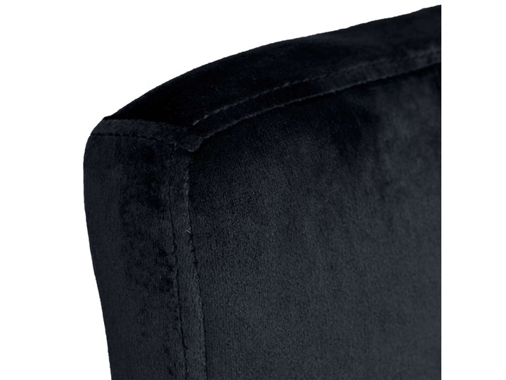 Krzesło obrotowe Arako Black czarne Velvet Wysokość 107 cm Głębokość 38 cm Metal Wysokość siedziska 83 cm Welur Wysokość 87 cm Pomieszczenie Kuchnia