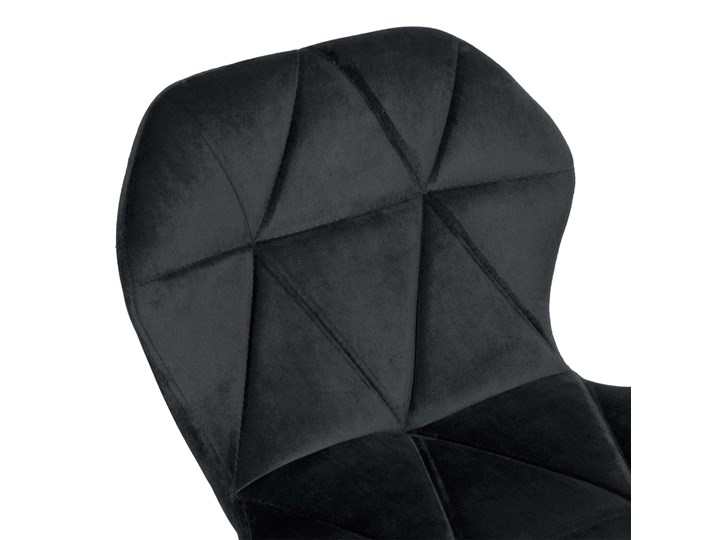 Krzesło obrotowe Gordon Black czarne Velvet Hoker z oparciem Hoker obrotowy Hoker regulowany Metal Kategoria Hokery