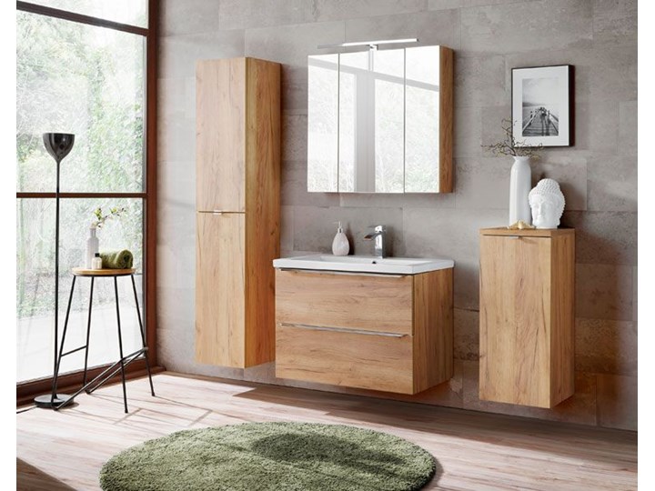 Ceramiczna umywalka meblowa Rutica 80 cm - Biała Prostokątne Meblowe Ceramika Kolor Biały