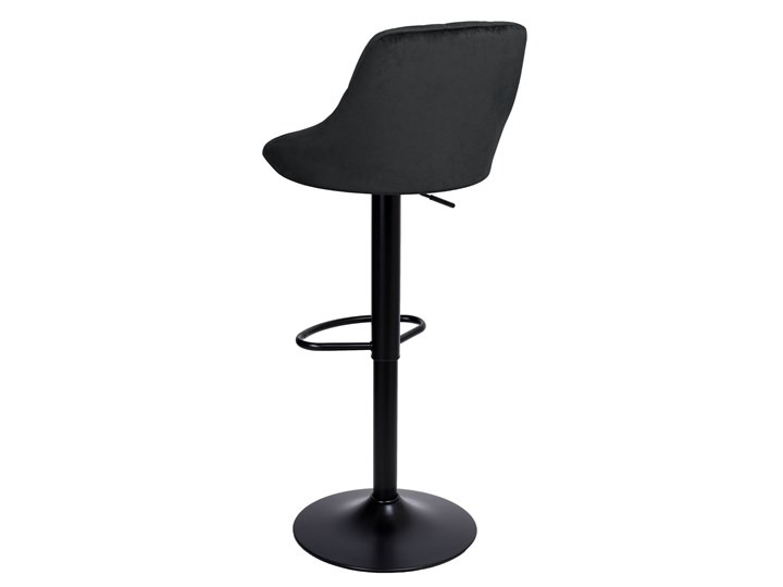 Krzesło obrotowe Cydro Black czarne Velvet Metal Głębokość 38 cm Welur Tkanina Skóra Pomieszczenie Biuro i pracownia