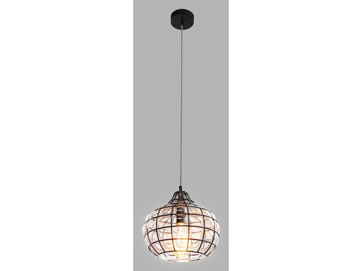 Klasyczna lampka stołowa Stockholm ze szkła Lampa nocna Wysokość 22 cm Wysokość 47 cm Lampa z abażurem Styl Nowoczesny