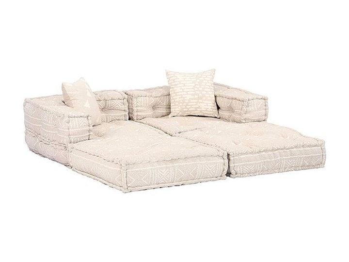 Dwuosobowa beżowa sofa modułowa - Demri 3D Kategoria Sofy i kanapy Szerokość 70 cm Modułowe Rozkładanie Rozkładana