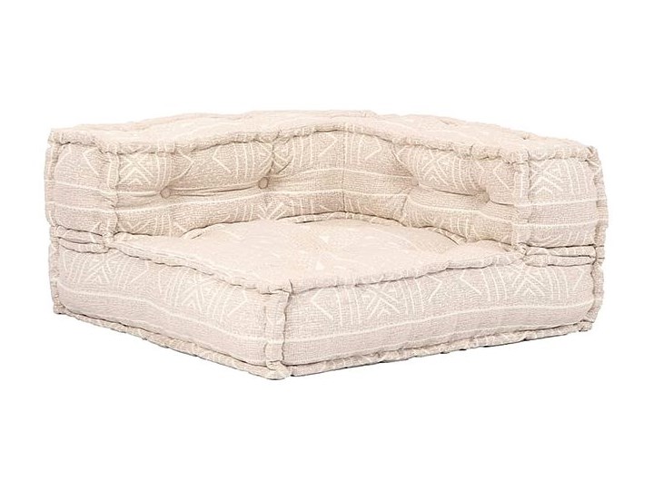 Dwuosobowa beżowa sofa modułowa - Demri 3D Rozkładanie Rozkładana Szerokość 70 cm Modułowe Kolor Beżowy