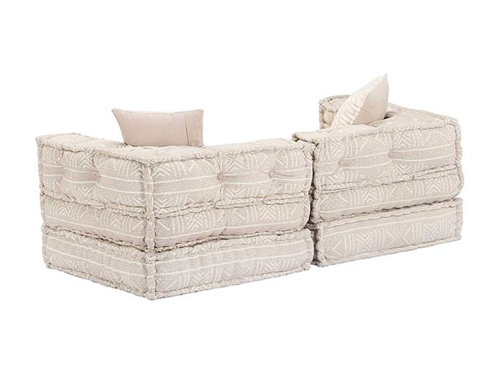Dwuosobowa beżowa sofa modułowa - Demri 3D Szerokość 70 cm Modułowe Kategoria Sofy i kanapy