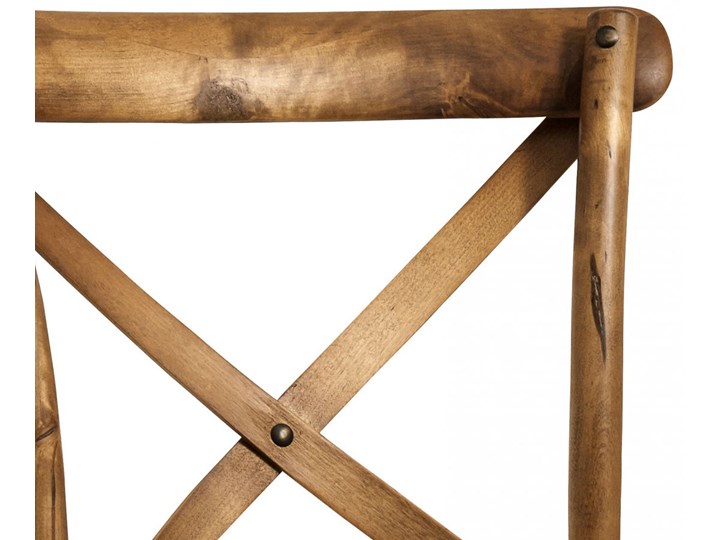 Krzesło Antoinette 43x89 cm naturalne Drewno Styl Tradycyjny Rattan Kolor Brązowy