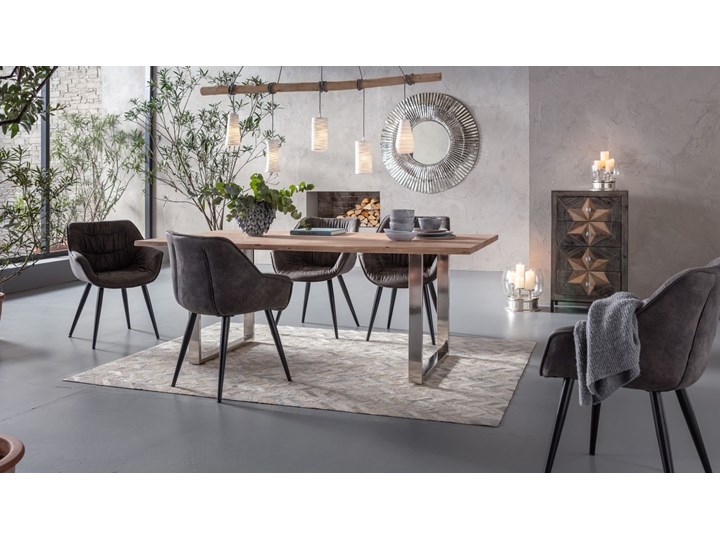 Dywan Spike Elegance 170x240 cm beżowy Pomieszczenie Salon Skóry Prostokątny Dywany Skóra Wzór Geometryczny