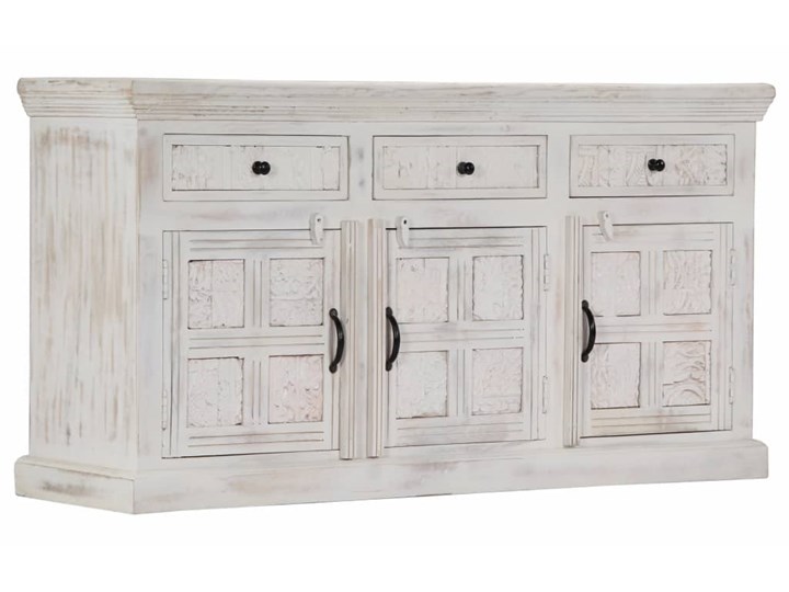 vidaXL Komoda, biała, 140x40x74 cm, lite drewno mango Szerokość 140 cm Szerokość 105 cm Z szafkami i szufladami Głębokość 40 cm Pomieszczenie Sypialnia