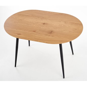 Stół z owalnym blatem w stylu loftowym na czterech nogach Colorado