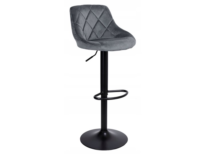 HOKER welurowy CALISO grafitowy velvet Hoker tapicerowany Hoker regulowany Hoker z oparciem Głębokość 38 cm Tkanina Pomieszczenie Biuro i pracownia