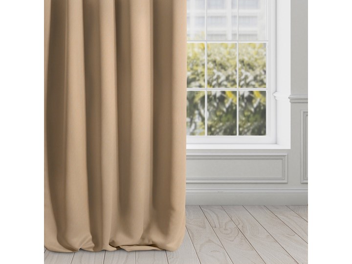 Zasłona zaciemniająca BLACKOUT gładka, półmatowa 135 X 270 cm - Eurofirany.com.pl Wzór Gładkie 135x270 cm Poliester Mocowanie Taśma