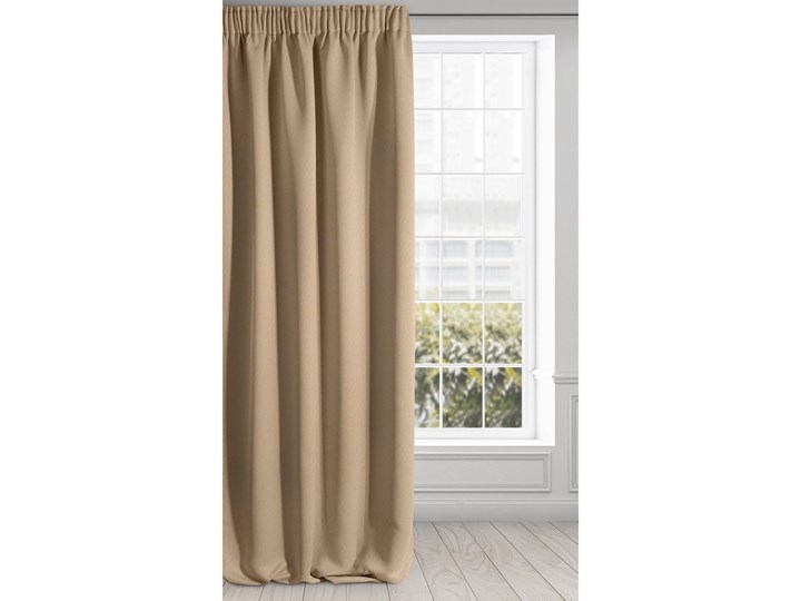 Zasłona zaciemniająca BLACKOUT gładka, półmatowa 135 X 270 cm - Eurofirany.com.pl Poliester 135x270 cm Kolor Beżowy