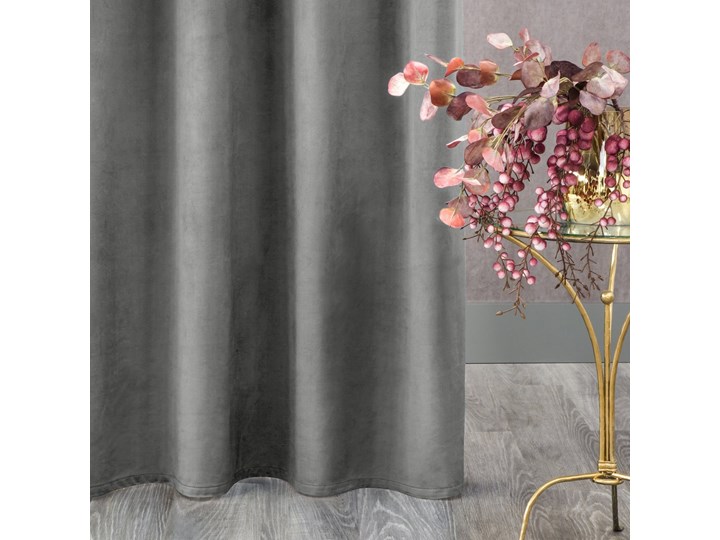 DESIGN 91 Zasłona ROSA z jednokolorowego miękkiego welwetu 140 X 270 cm - Eurofirany.com.pl Poliester 135x270 cm 140x270 cm Kategoria Zasłony