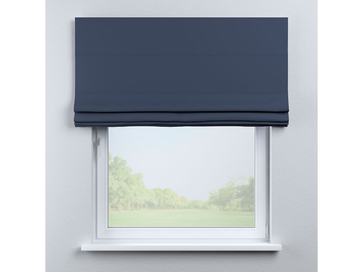 Roleta rzymska Capri, granatowy, 80 × 170 cm, Blackout - zaciemniające Typ Roleta zaciemniająca Wzór Gładkie