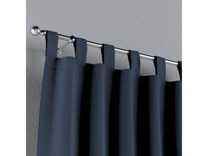 Zasłona zaciemniająca na szelkach 1 szt., granatowy, 1szt 140 × 260 cm, Blackout - zaciemniające 140x260 cm Poliester Pomieszczenie Jadalnia