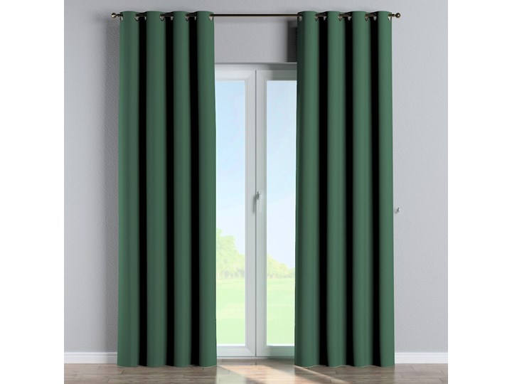 Zasłona zaciemniająca na kółkach 1 szt., butelkowa zieleń, 1szt 140 × 260 cm, Blackout - zaciemniające Poliester 140x260 cm Pomieszczenie Sypialnia