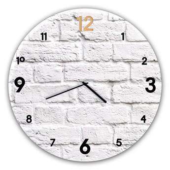 Zegar ścienny Styler Glassclock Brick, ⌀ 30 cm
