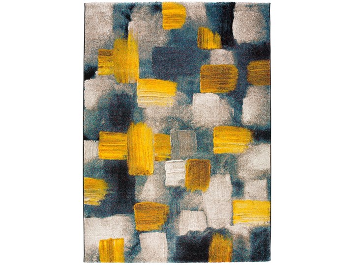 Niebiesko-żółty dywan Universal Lienzo, 120x170 cm Dywany Prostokątny Juta Syntetyk Kolor Kolor Turkusowy