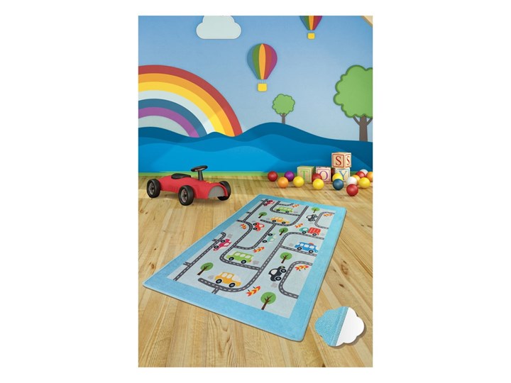 Dywan dla dzieci Baby Cars, 100x160 cm Bawełna Dywany Prostokątny Pomieszczenie Pokój przedszkolaka
