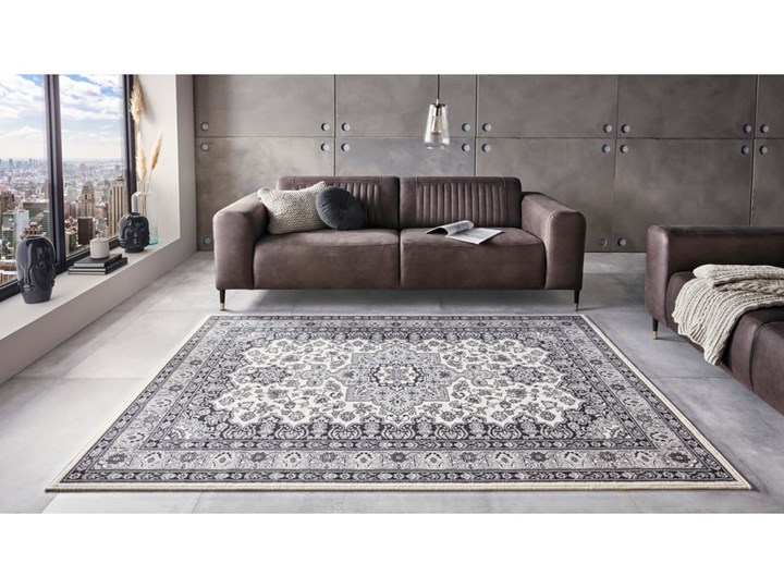 Kremowo-szary dywan Nouristan Parun Tabriz, 160x230 cm Wzór Orientalny Dywany Prostokątny Kategoria Dywany