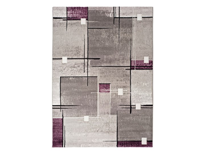 Szaro-fioletowy dywan Universal Detroit, 200x290 cm Juta Dywany Prostokątny Syntetyk Wzór Abstrakcyjny