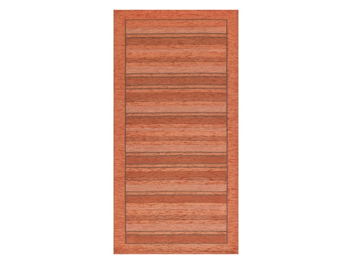 Pomarańczowy chodnik Floorita Velour, 55x280 cm Prostokątny Chodniki Wzór Paski Kategoria Dywany