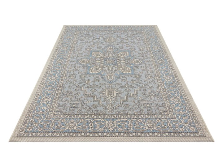 Niebiesko-beżowy dywan odpowiedni na zewnątrz Bougari Anjara, 140x200 cm Dywany Syntetyk Chodniki Prostokątny Pomieszczenie Salon Kategoria Dywany