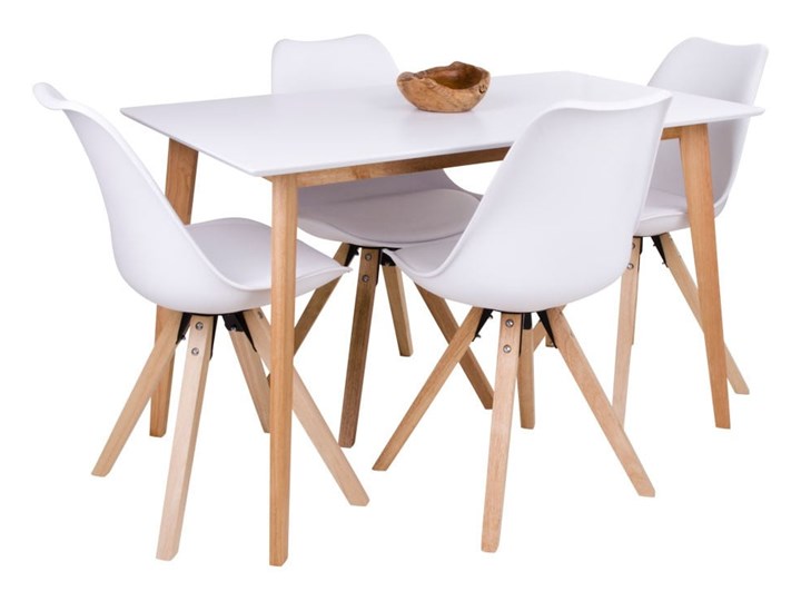 Stół z białym blatem Bonami Essentials Vojens, 120x70 cm Długość(n) 120 cm Płyta MDF Drewno Kategoria Stoły kuchenne