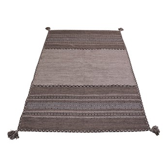 Szaro-beżowy bawełniany dywan Webtappeti Antique Kilim, 70x140 cm