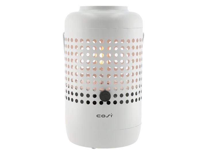 Jasnoszara lampa gazowa Cosi Drop, wys. 37 cm