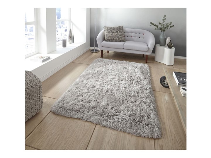 Jasnoszary ręcznie tkany dywan Think Rugs Polar PL Light Grey, 60x120 cm Dywany Prostokątny Akryl Mikrofibra Pomieszczenie Sypialnia