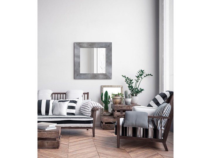 Lustro ścienne Styler Lustro Jyvaskyla Raggo, 60x60 cm Lustro z ramą Pomieszczenie Salon Lustro bez ramy Kwadratowe Pomieszczenie Przedpokój