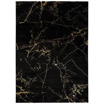 Czarny dywan Universal Gold Marble, 140x200 cm