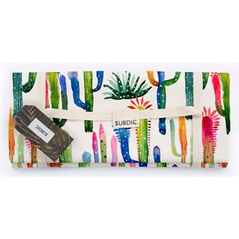 Koc piknikowy Surdic Manta Picnic Watercolor Cactus, 140x170 cm