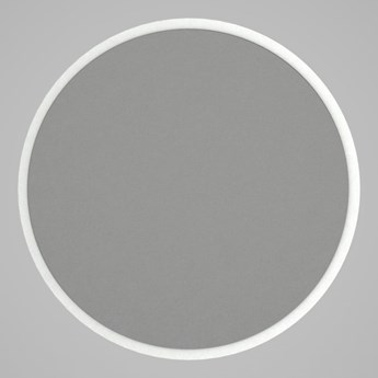 Okrągłe lustro ścienne w białej ramie Glob, ⌀ 59 cm