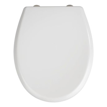 Biała deska sedesowa wolnoopadająca Wenko Gubbio, 44,5x37 cm