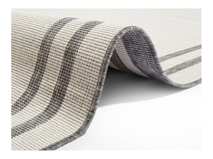 Szaro-kremowy dywan odpowiedni na zewnątrz Bougari Manito, 200x290 cm Syntetyk Dywany Pomieszczenie Sypialnia Prostokątny Wzór Z nadrukiem