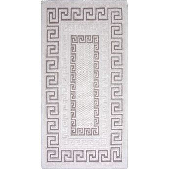 Szarobeżowy bawełniany dywan Vitaus Versace, 100x150 cm