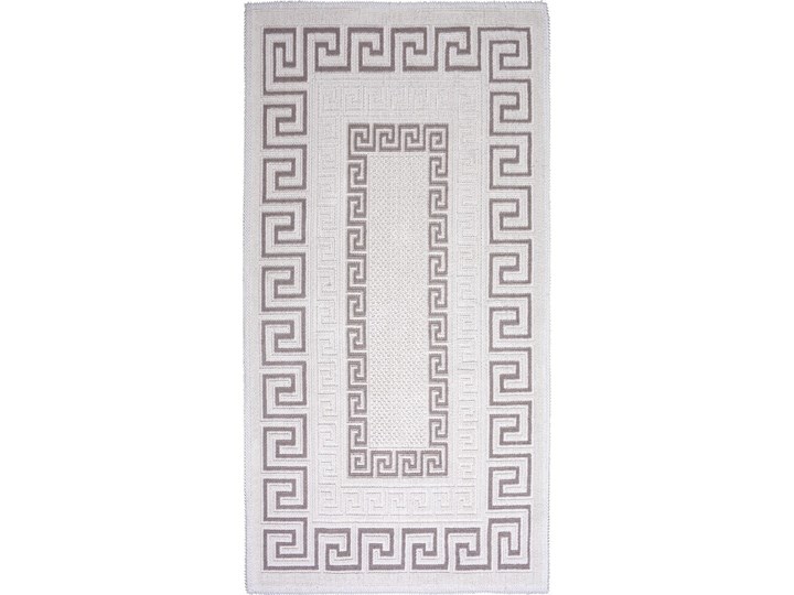 Szarobeżowy bawełniany dywan Vitaus Versace, 100x150 cm Kategoria Dywany Prostokątny Bawełna Dywany Wzór Geometryczny
