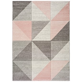 Różowo-szary dywan Universal Retudo Naia, 160x230 cm