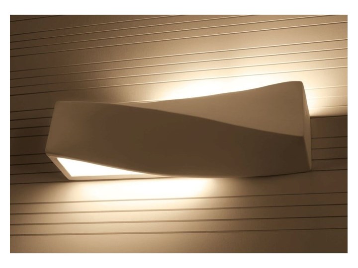 Kinkiet ceramiczny Nice Lamps Taurus Ceramika Kinkiet łazienkowy Kolor Biały